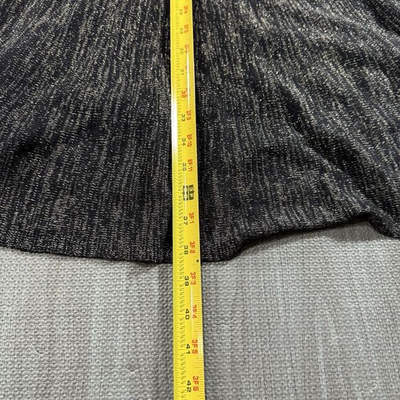 BCBGMaxAzria Jennings Sweater Knit Dress Medium L/S  Black/Metallic Thread - Picture 7 of 7